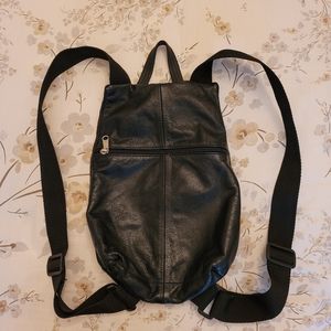 Genuine leather backpack medium size